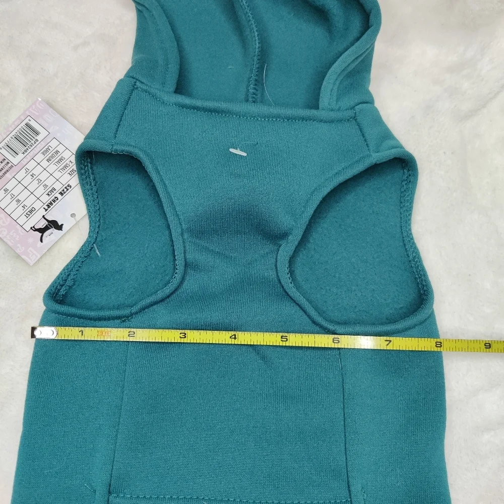 Brooklyn Pet Gear “Straight Outta the Park” Dog Hoodie Shirt Teal Size Med NWT